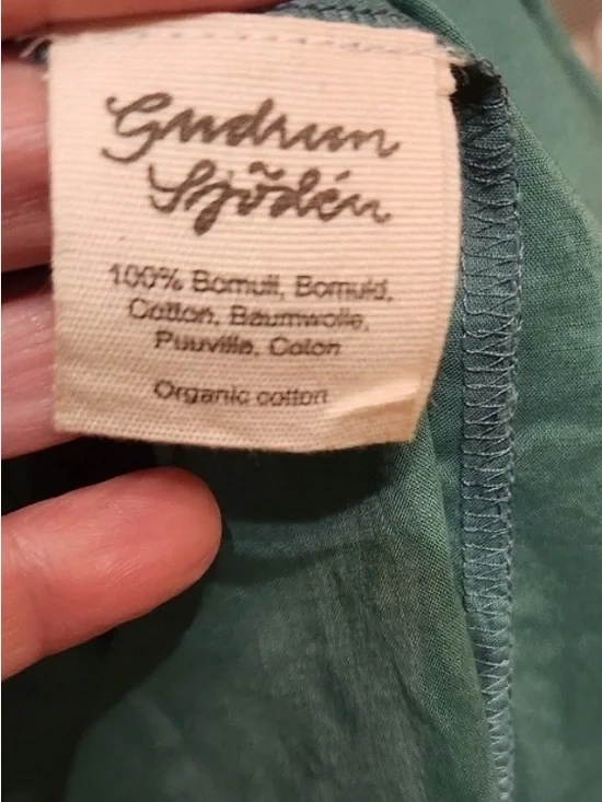 TWO ITEM SET! Gudrun Sjoden Embroidered Tunic with Purple & Yellow Flowers - Picture 3 of 3